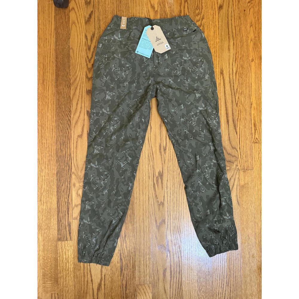 prAna Women's Olive Green Patterned Joggers Size 2